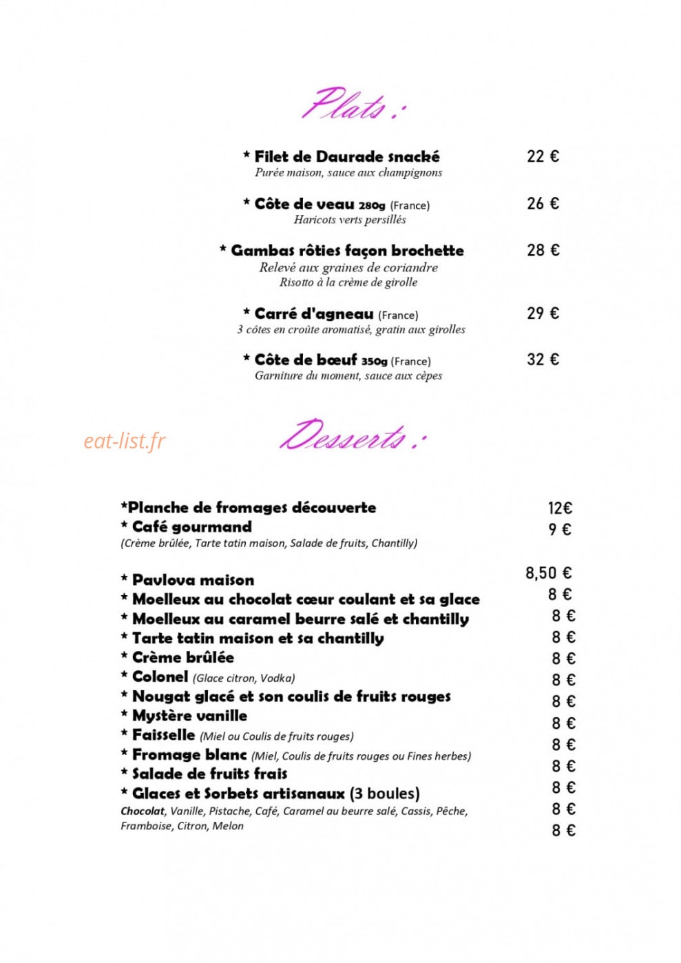 Les Lavandins — carte page 2