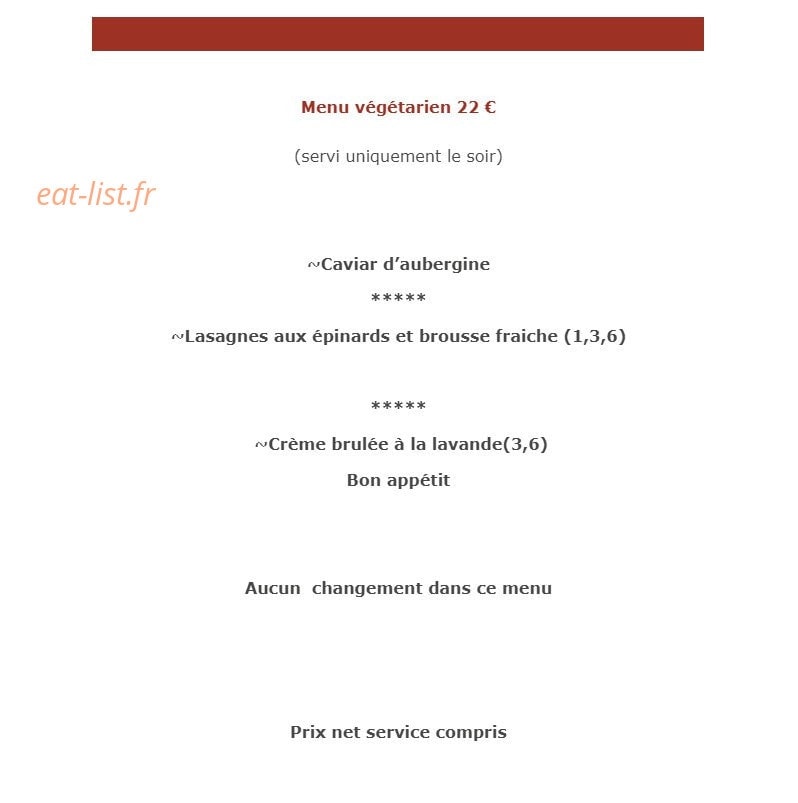 Au Platane — carte page 3