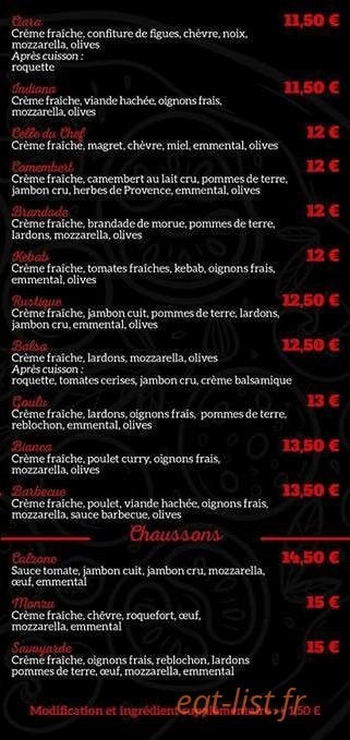 Casa Pizza — carte page 4