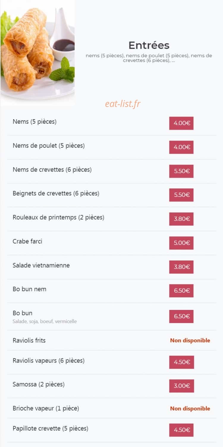 Kimy Sushi — carte page 2