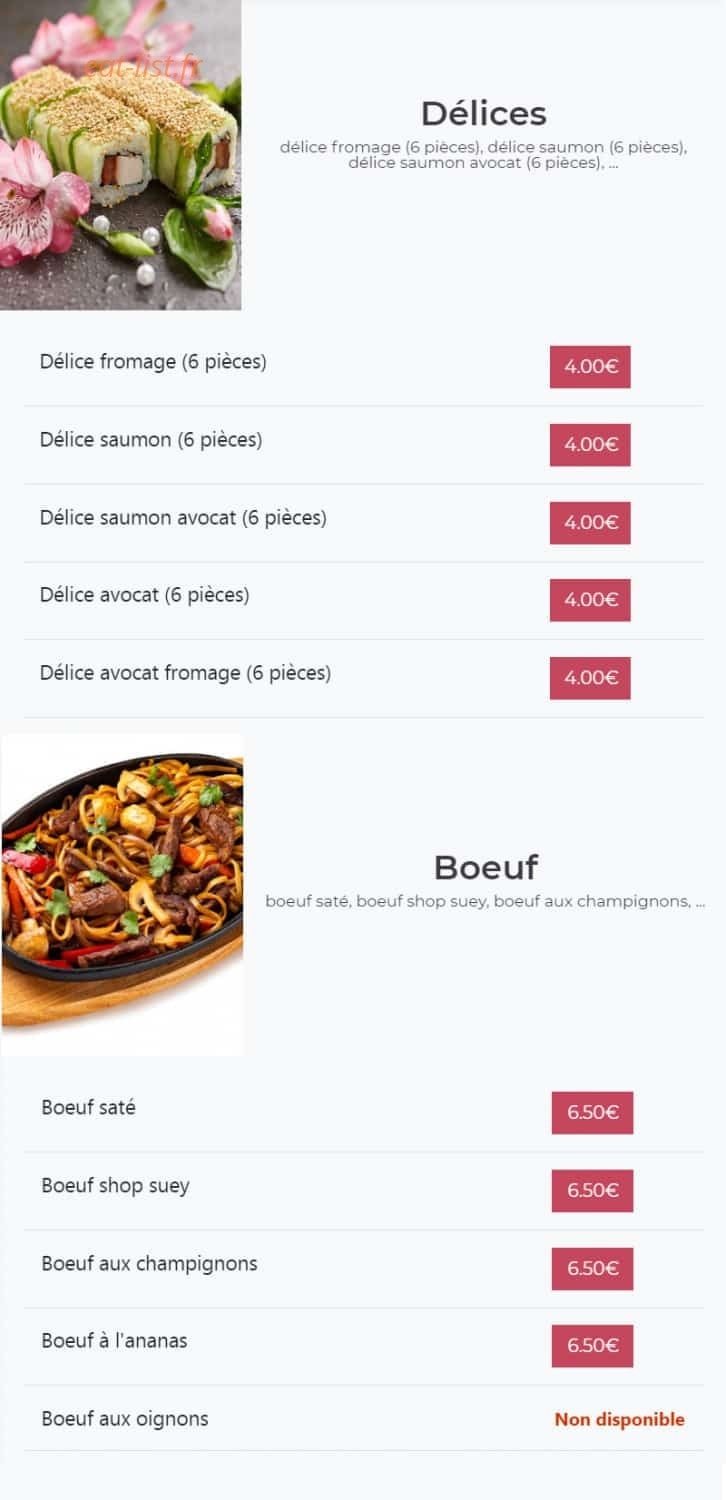 Kimy Sushi — carte page 5