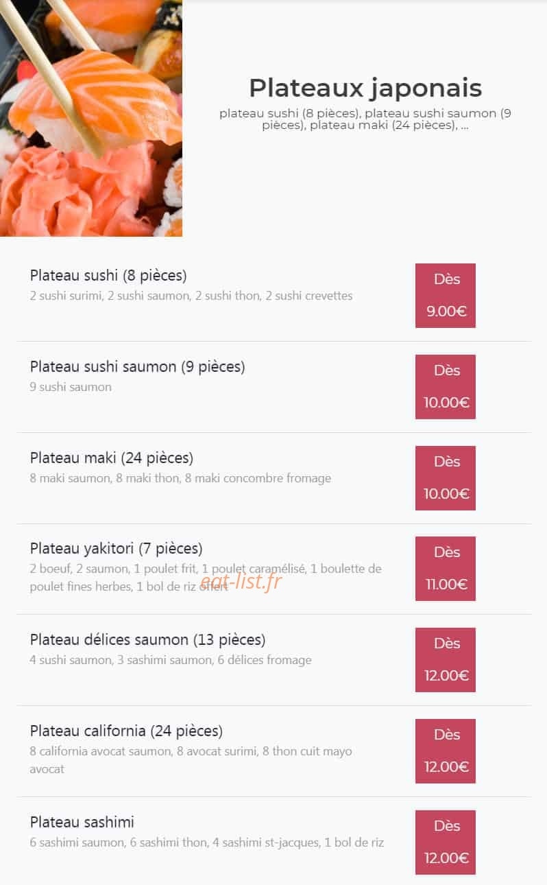 Kimy Sushi — carte page 10