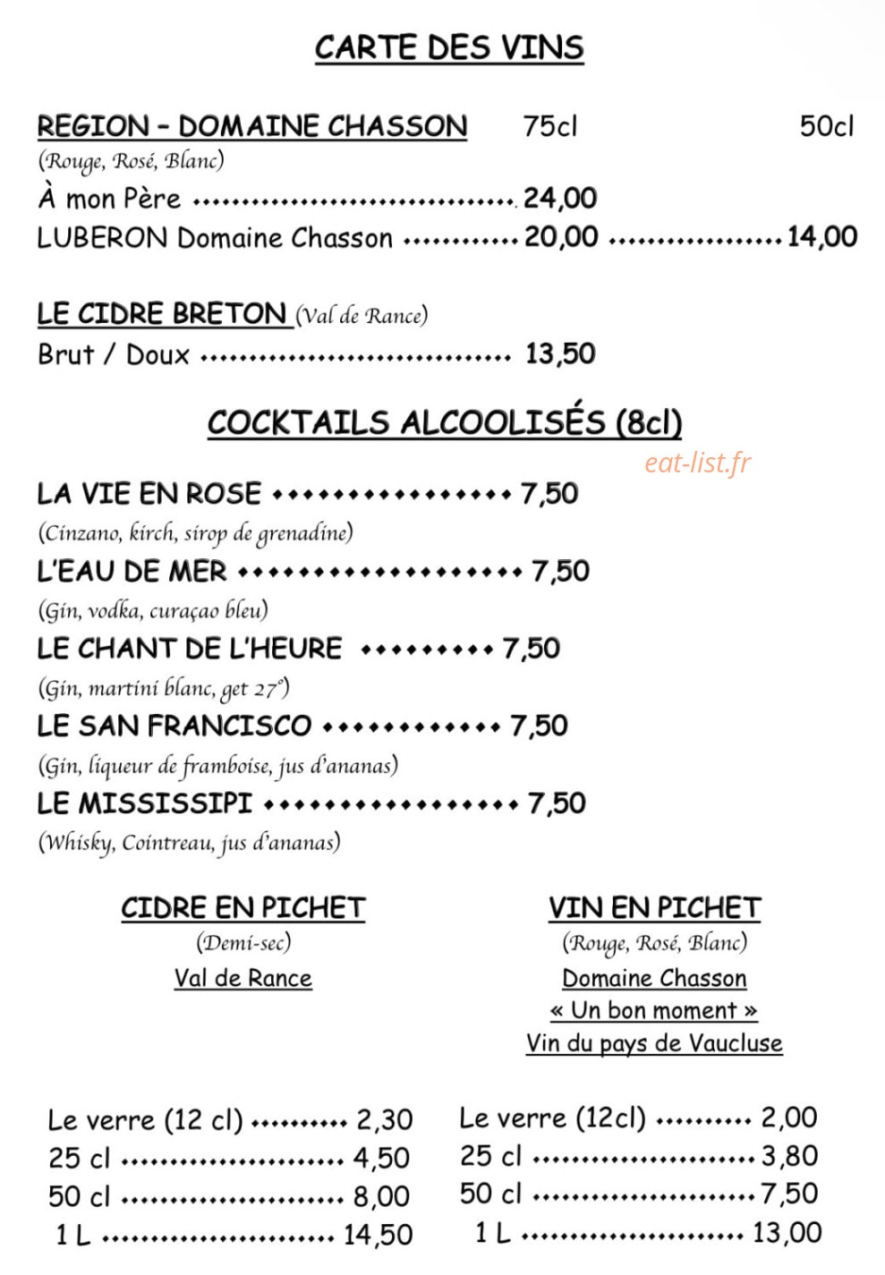 Le Chant De L'Heure — carte page 9