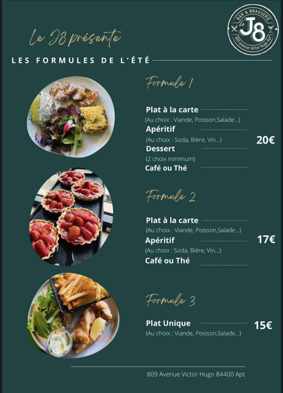 Le J8 — carte page 1
