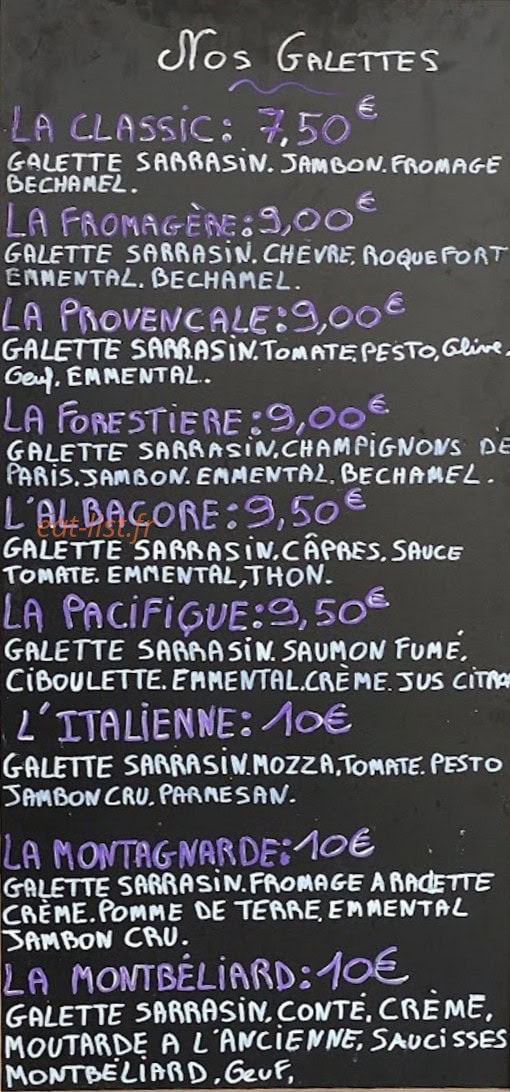 Le Rivoli — carte page 1