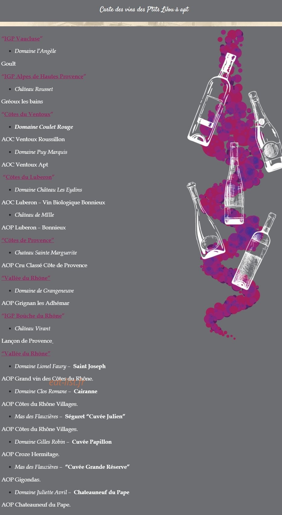 Les P'tits Lilou — carte page 8