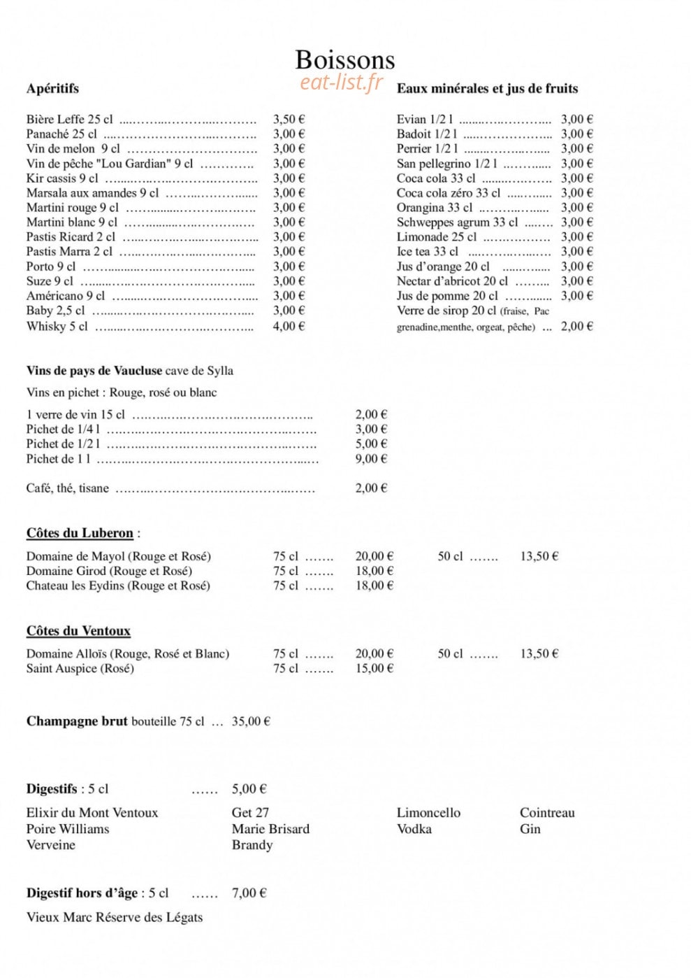 pizzeria o'grill — carte page 3