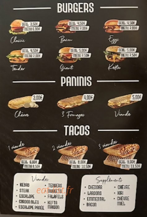 Snack Food House — carte page 3