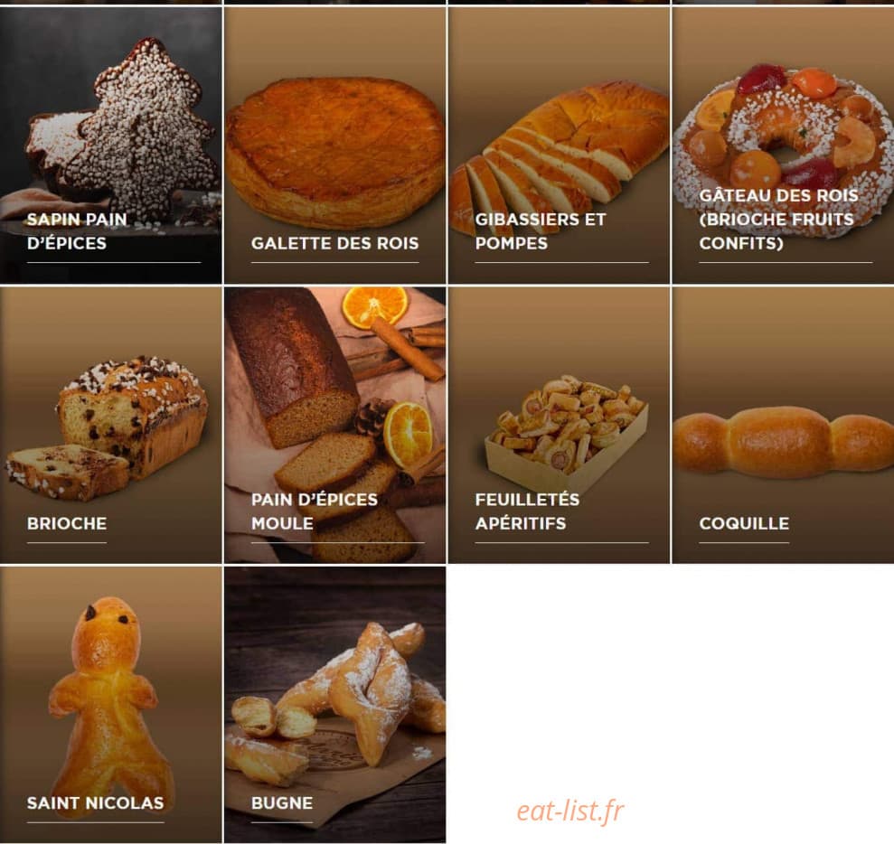 Boulangerie Marie Blachère — carte page 17