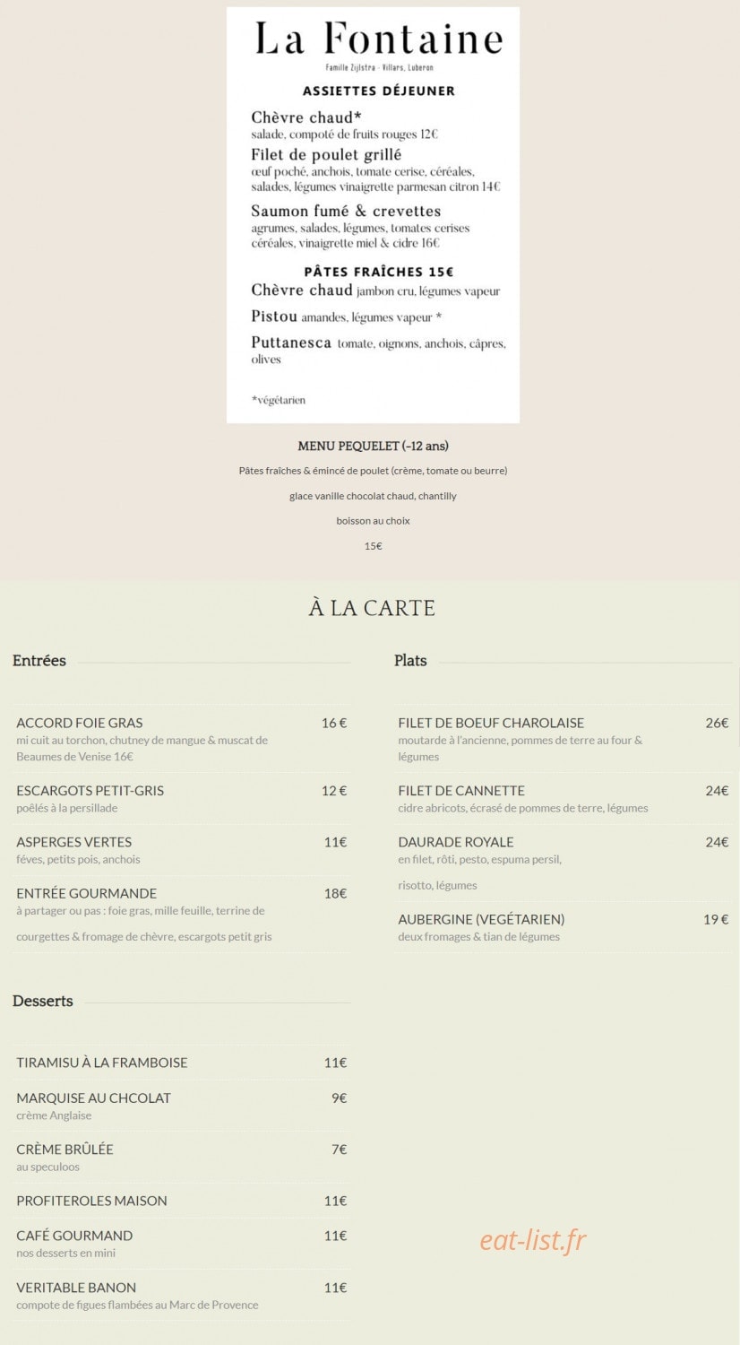 La Fontaine — carte page 1