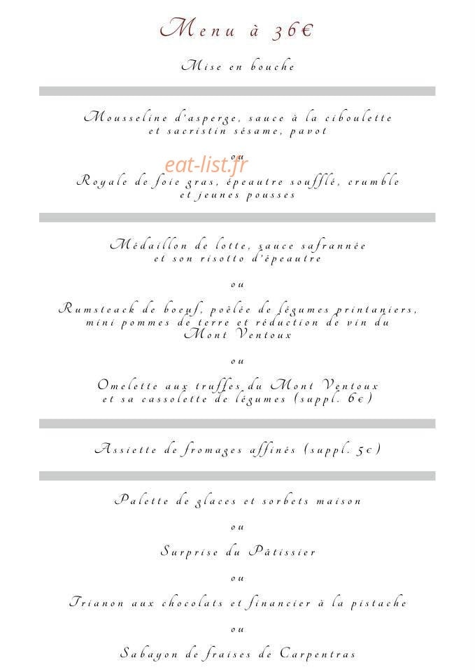 La Colombe — carte page 4