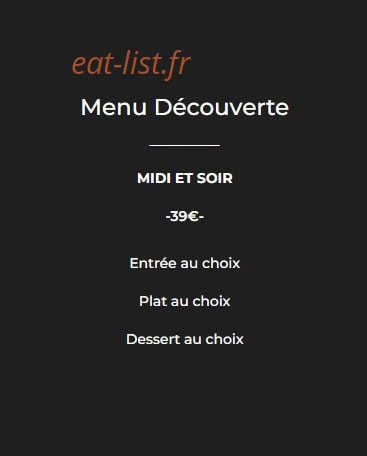 Le Bistrot du Large — carte page 2