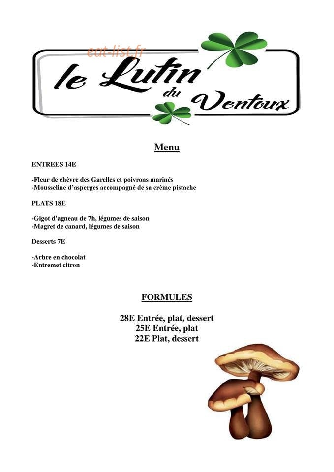 Le Lutin Du Ventoux — carte page 1