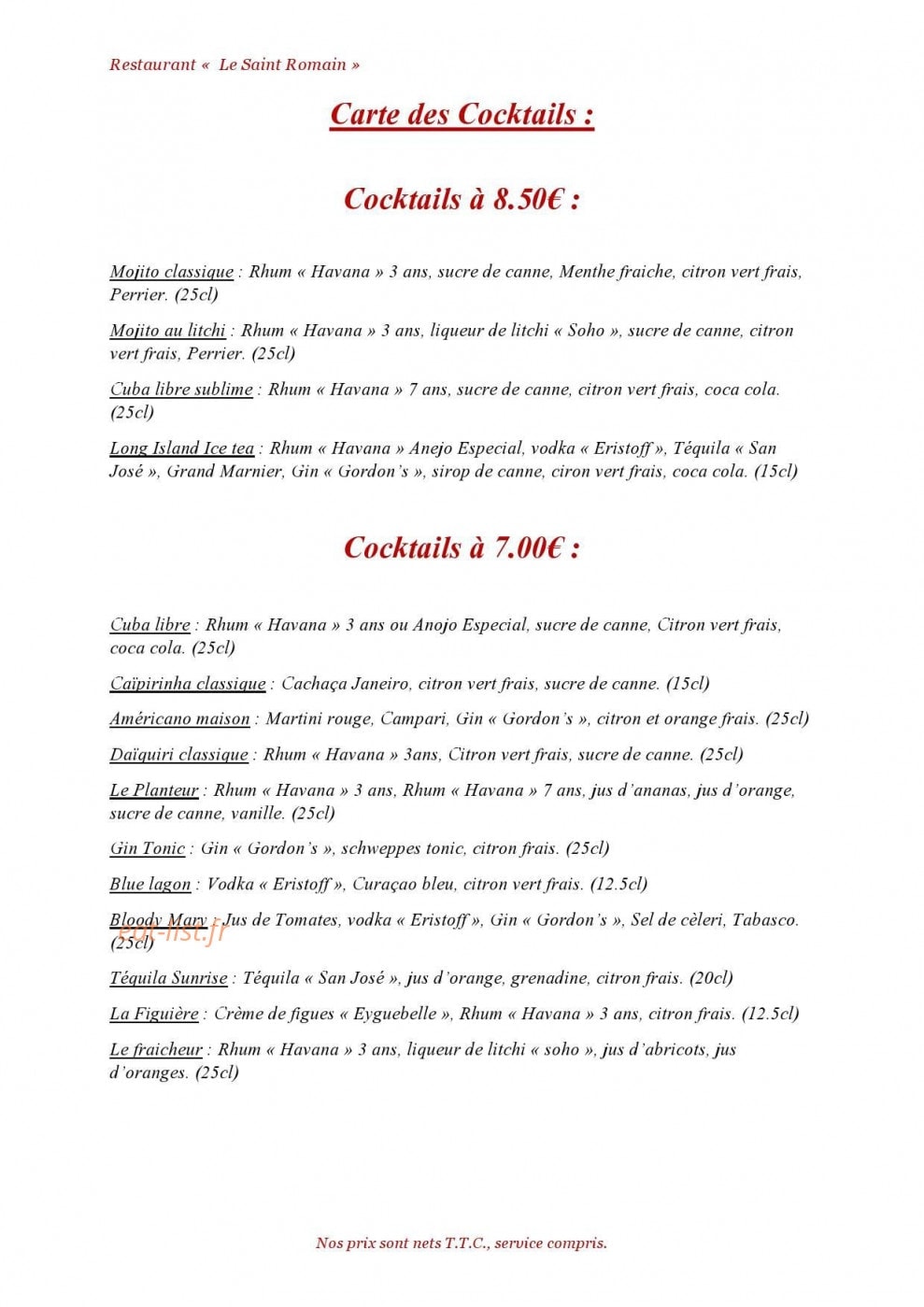 Le Saint Romain — carte page 9