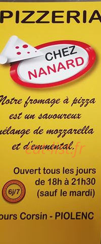 Chez Nanard — carte page 1