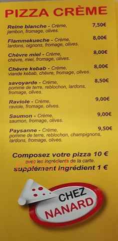 Chez Nanard — carte page 3