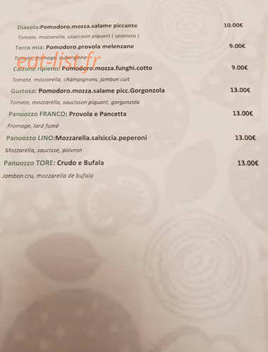 La Bella Napoli — carte page 3