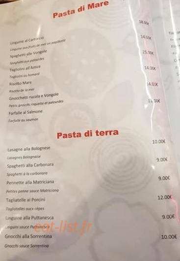 La Bella Napoli — carte page 6