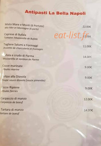 La Bella Napoli — carte page 4