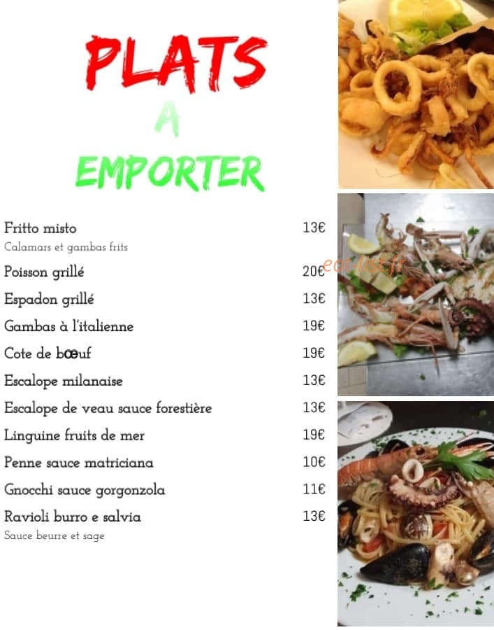 La Bella Napoli — carte page 1