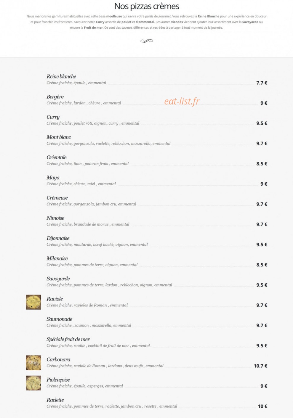 Pizza Flash — carte page 3