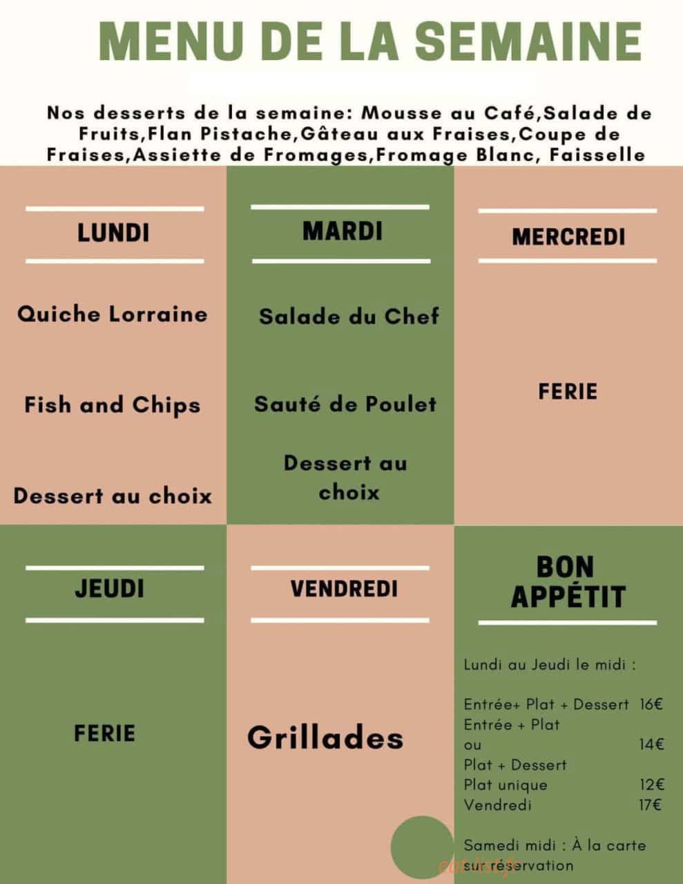 La Taverne Oh Mon Dragonnet — carte page 1