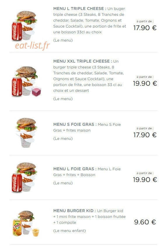Burger&Buns — carte page 6