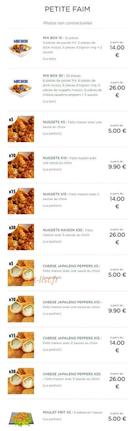 Burger&Buns — carte page 8