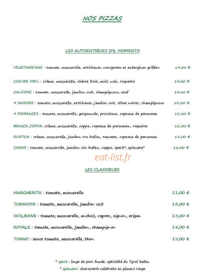 Il Momento — carte page 1