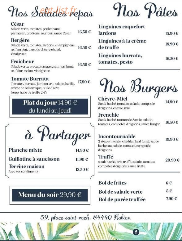 Le Bon Moment — carte page 1