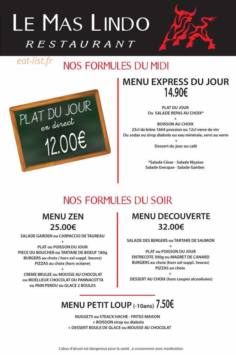 Le Mas Lindo — carte page 1