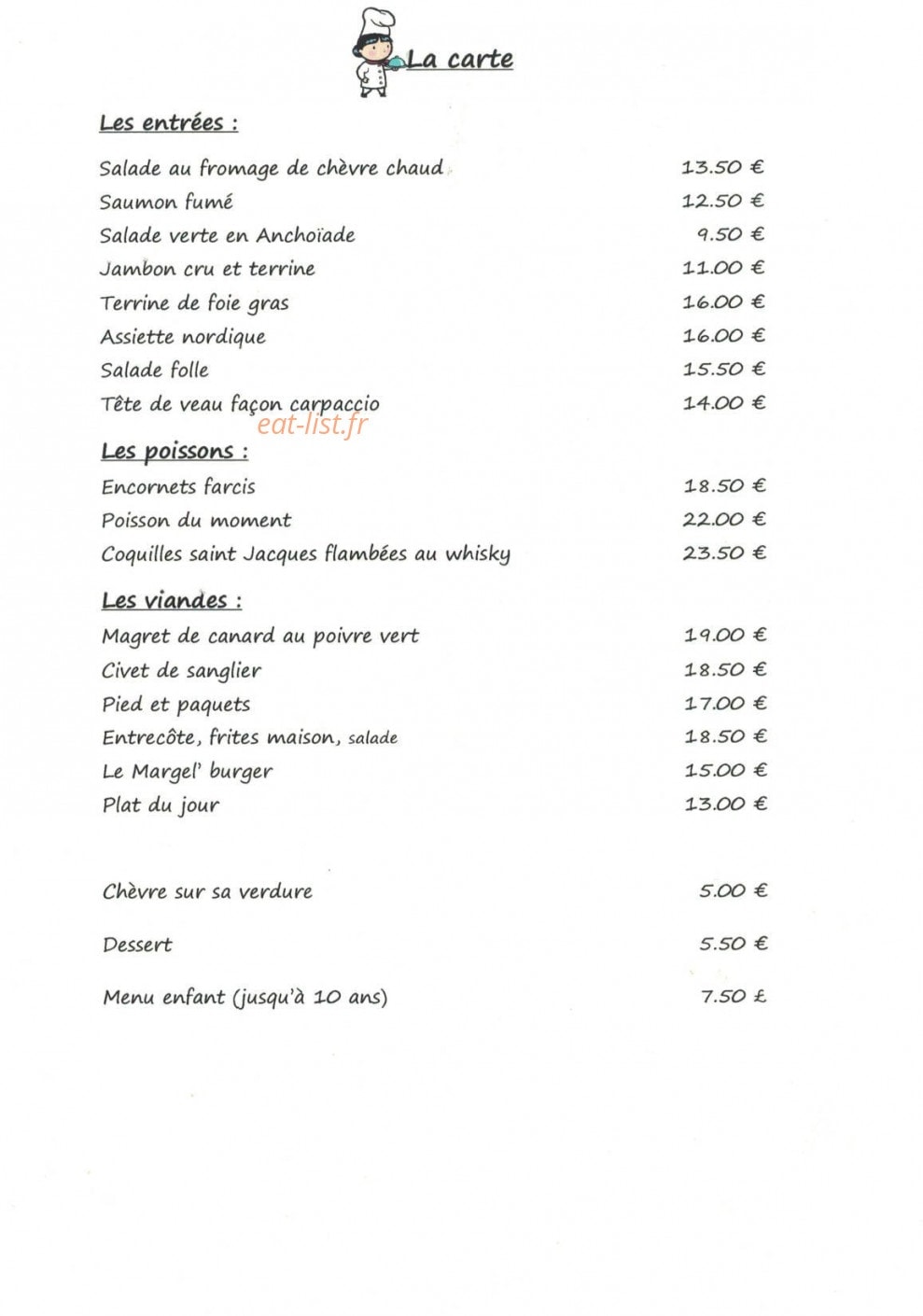 La margelle — carte page 3