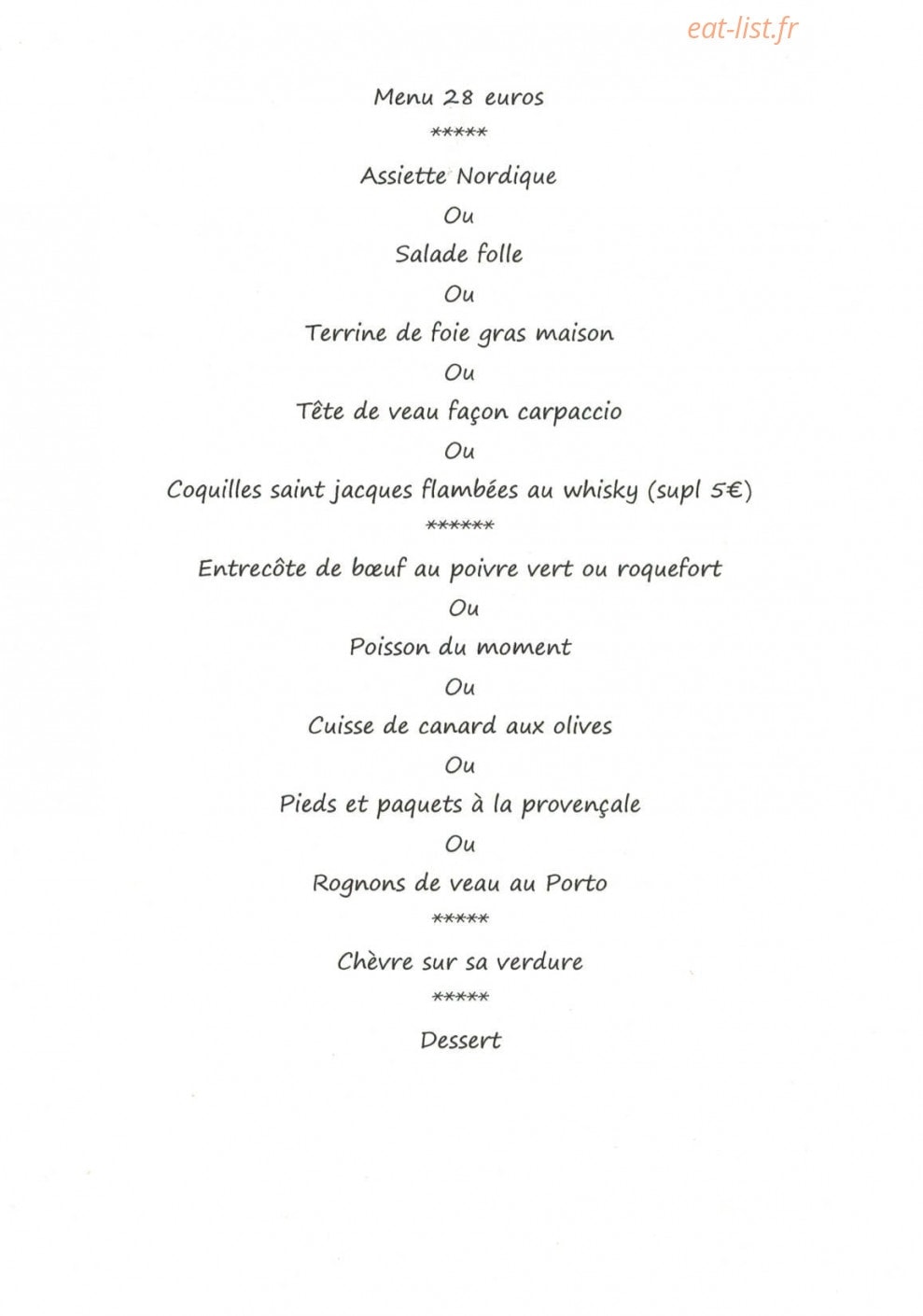 La margelle — carte page 2