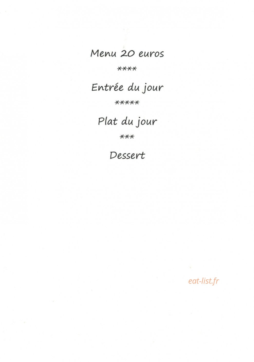 La margelle — carte page 1