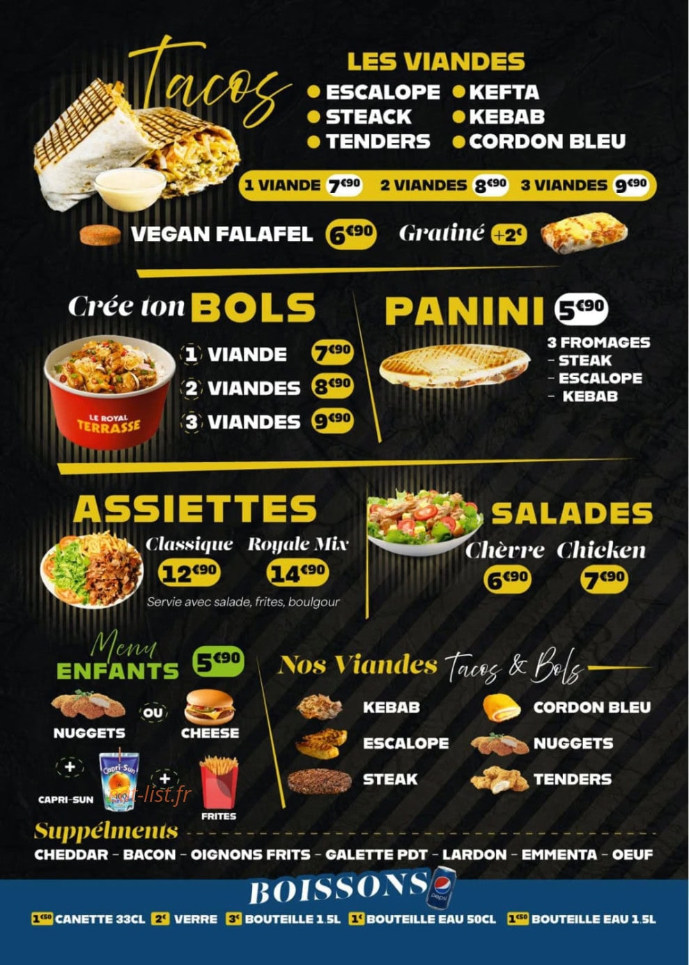 Le royal Terrasse — carte page 2