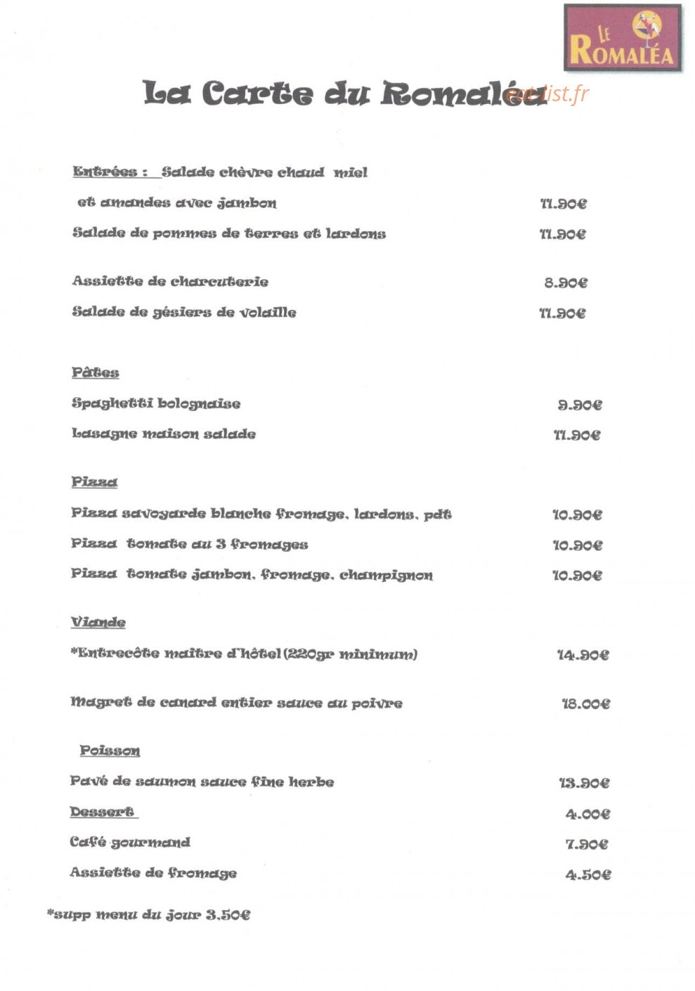 Le romaléa — carte page 1