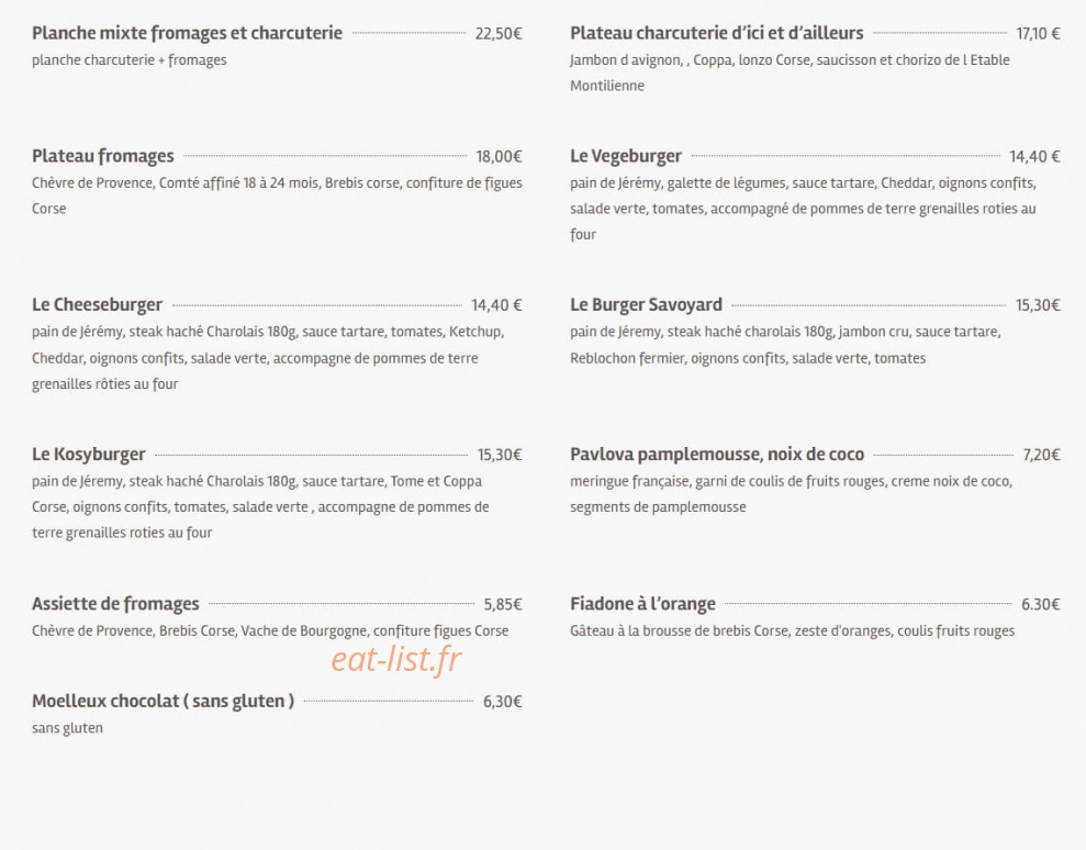 Le Kosy — carte page 2