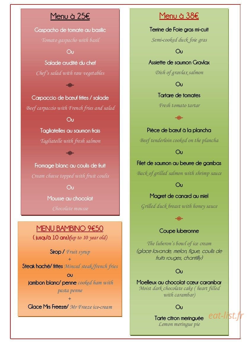 Le Saint André — carte page 1