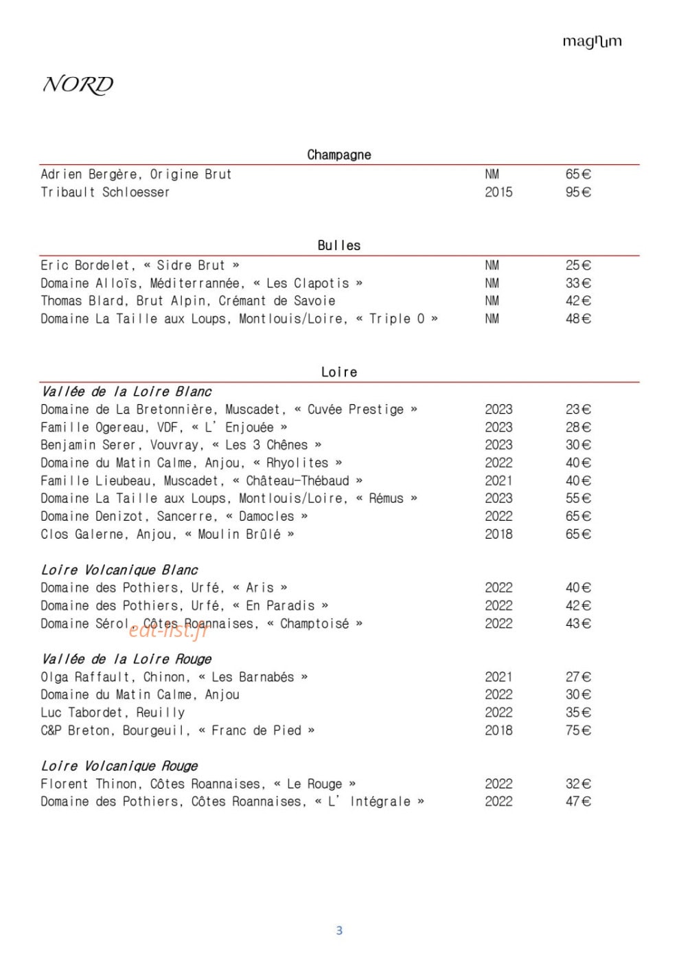 Magnum — carte page 4