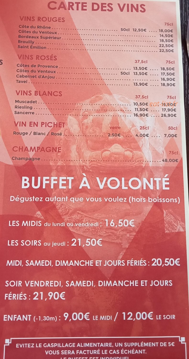 Les Saveurs Gourmandes — carte page 1