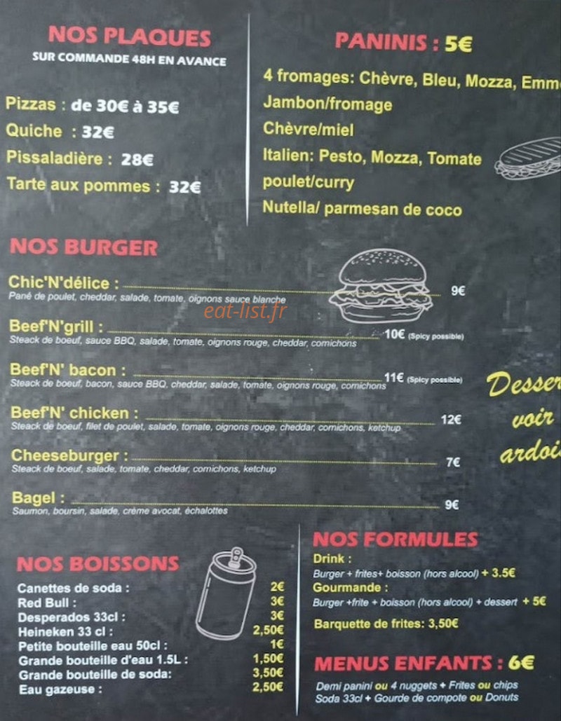 Sur Le Pouce — carte page 2