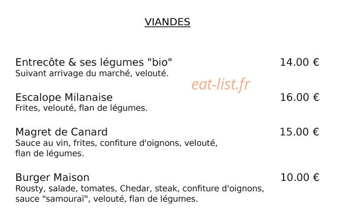 La table d'Andrea — carte page 7