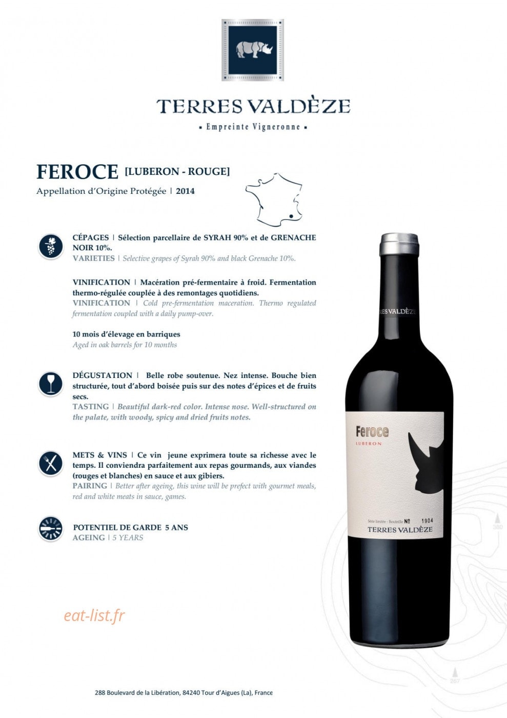 Auberge la bastide neuve — carte page 15