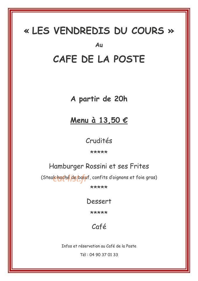 Café de la poste — carte page 1