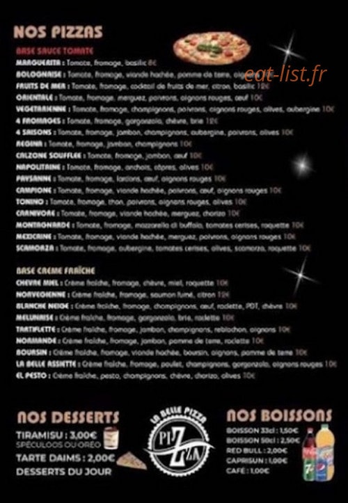 La belle assiette — carte page 3