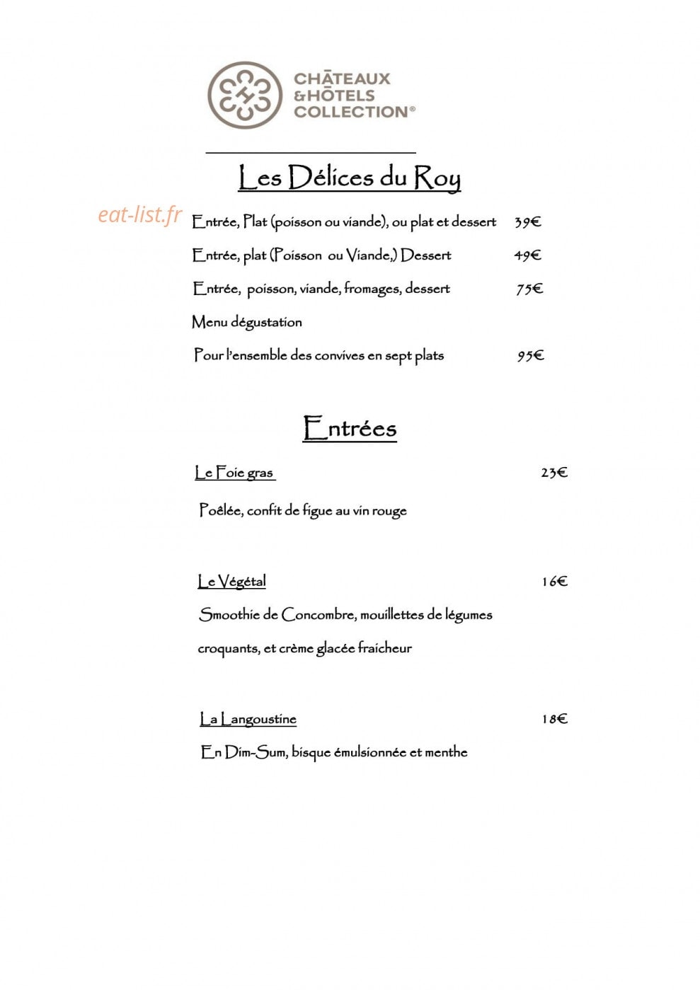 Le Roy Soleil — carte page 1