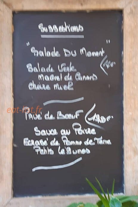 La Table des Amis — carte page 1