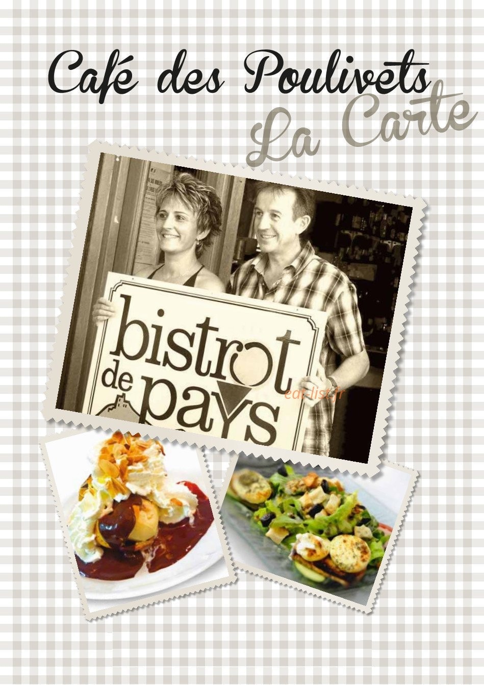 Café des Poulivets — carte page 1