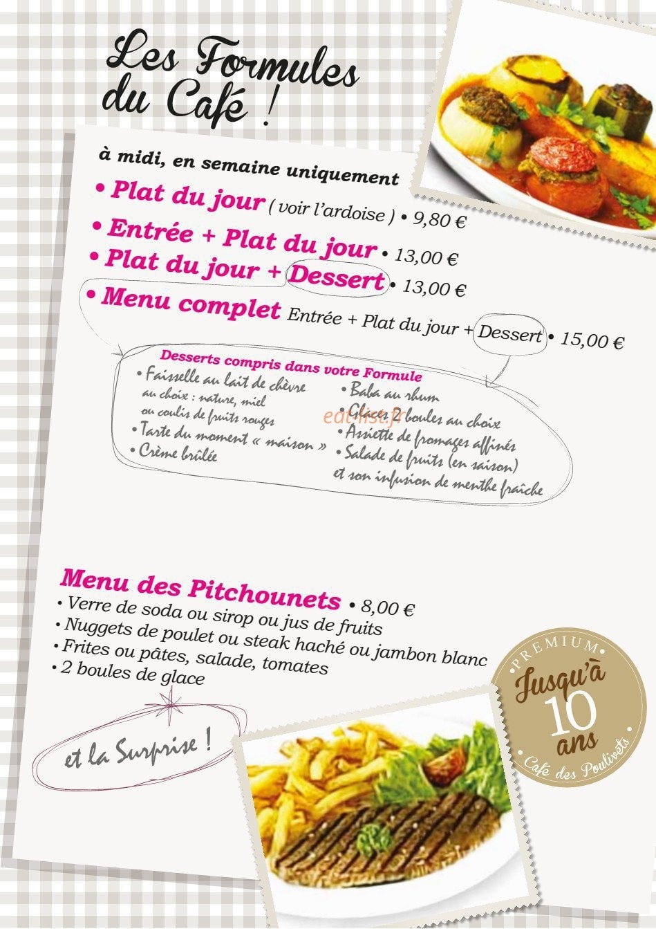 Café des Poulivets — carte page 3