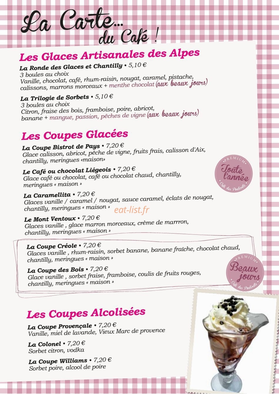 Café des Poulivets — carte page 7